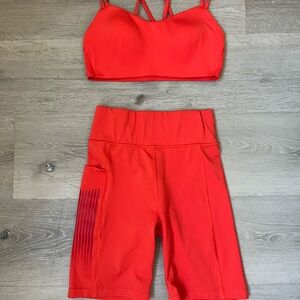 Savage X Fenty Red Activewear Set